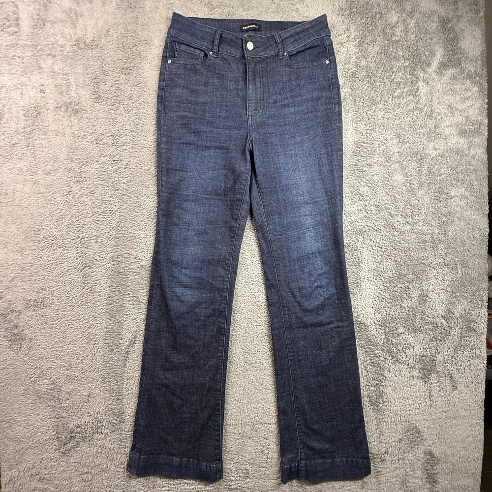 Prosperity Womens Sz 30 High Rise Bootcut Dark Wash Stretch Denim Jeans Y2K
